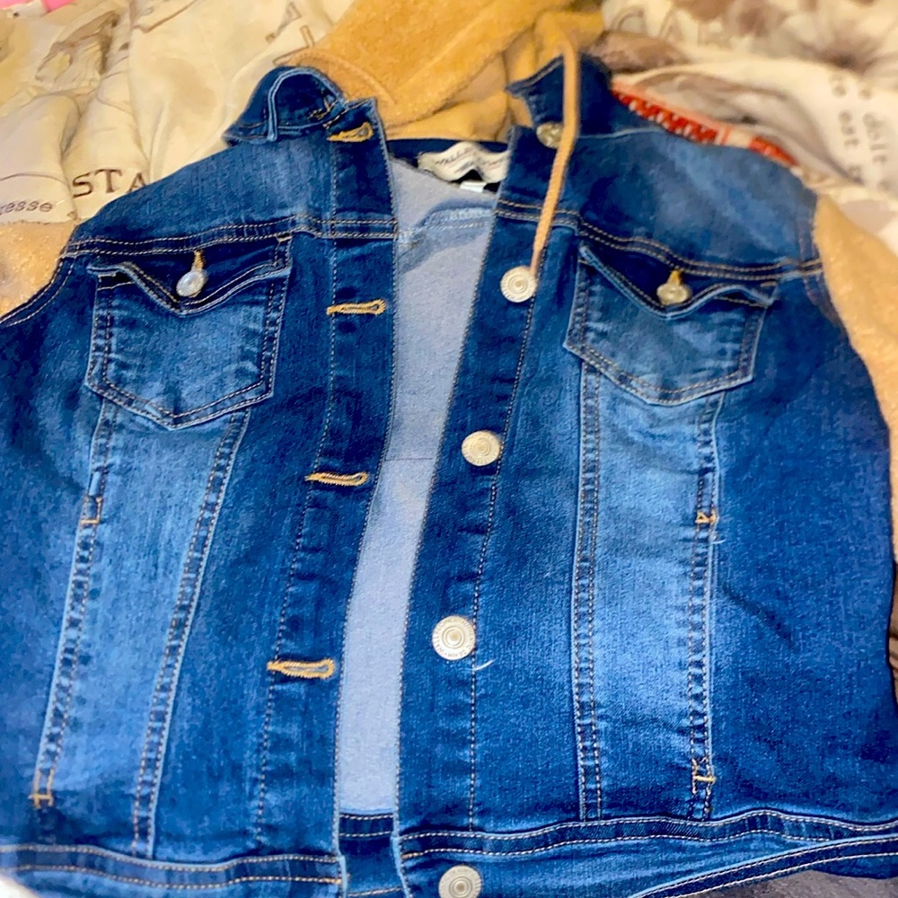 Blue Jean n brown jacket only worn once